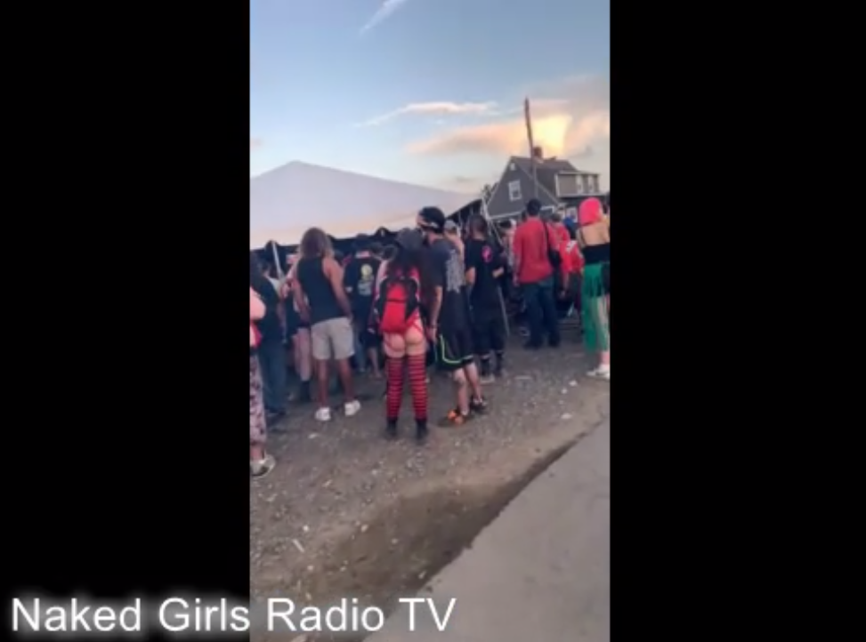 Naked Girls Radio TV sexy ass outdoors concert music festival