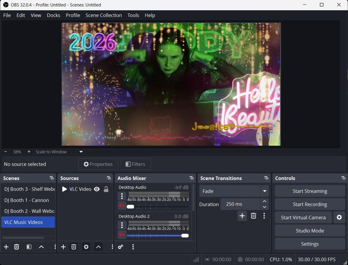 OBS Free Open Source Broadcast Software