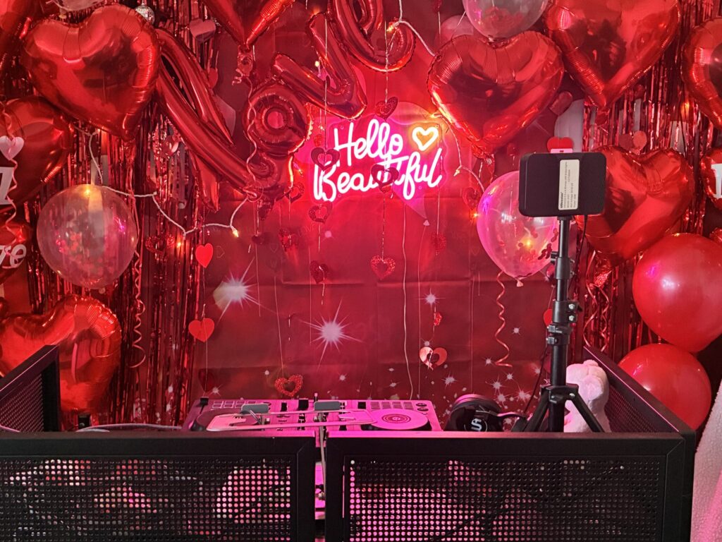 Chicago Mobile DJ Valentine's Setup